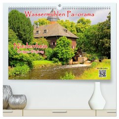 Wassermühlen Panorama Niederrhein Brüggen-Wegberg (hochwertiger Premium Wandkalender 2025 DIN A2 quer), Kunstdruck in Hochglanz