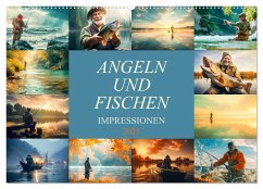 Angeln und Fischen Impressionen (Wandkalender 2025 DIN A2 quer), CALVENDO Monatskalender - Calvendo;Meutzner, Dirk