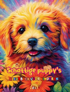 Schattige puppy's - Kleurboek voor kinderen - Creatieve en grappige scènes van lachende honden - Editions, Kidsfun