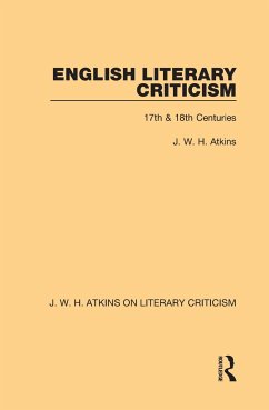 English Literary Criticism - Atkins, J W H