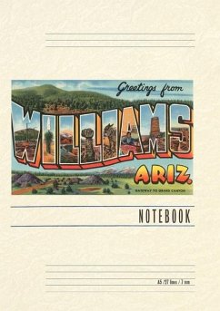 Cover Vintage Lined Notebook Greetings from Williams