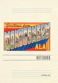 Vintage Lined Notebook Greetings from Montgomery Vintage Lined Notebook Greetings from Montgomery