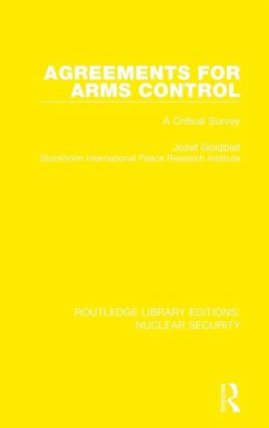 Agreements for Arms Control - Goldblat, Jozef; Stockholm International Peace Research I