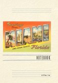 Vintage Lined Notebook Greetings from Miami, Florida Vintage Lined Notebook Greetings from Miami, Florida