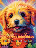 Cachorros adorables - Libro de colorear para niños - Escenas creativas y divertidas de risueños perritos