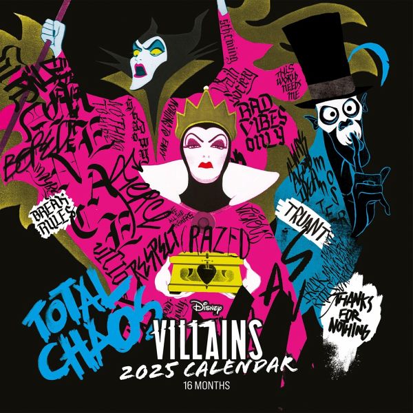 Disney Villains 2025 30X30 Broschürenkalender Disney Villains 2025 30X30 Broschürenkalender