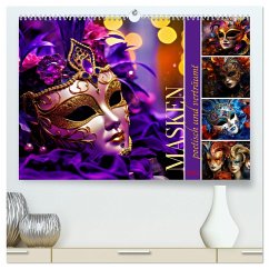 MASKEN - poetisch und verträumt (hochwertiger Premium Wandkalender 2025 DIN A2 quer), Kunstdruck in Hochglanz - Calvendo;Michel, Susan