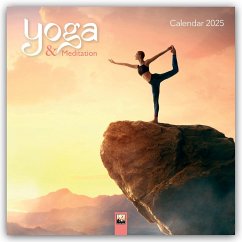 Yoga & Meditation Wall Calendar 2025 (Art Calendar) - Flame Tree Publishing