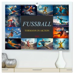 Fussball - Tormann in Aktion (hochwertiger Premium Wandkalender 2025 DIN A2 quer), Kunstdruck in Hochglanz