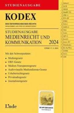 KODEX Studienausgabe Medienrecht und Kommunikation - Ciresa, Meinhard