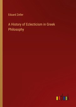 Cover A History of Eclecticism in Greek Philosophy