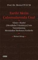 Tarihi Metin Calismalarinda Usul - Tulum, Mertol