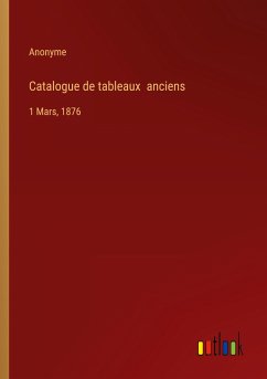 Catalogue de tableaux anciens