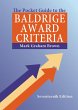 The Pocket Guide to the Baldrige Award... - Bild 1