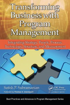 Transforming Business with Program Management (eBook, ePUB) - Subramanian, Satish P.