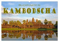 Blickpunkte in Kambodscha (Wandkalender 2025 DIN A2 quer), CALVENDO Monatskalender