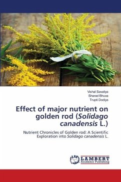Effect of major nutrient on golden rod (Solidago canadensis L.) - Savaliya, Vishal;Bhuva, Sharad;Dodiya, Trupti