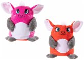 Heunec 756075 - Moodbooster Schweinchen Anina, Wendemaskottchen, Schwein-Wende-Plüschfigur mit Stimme, pink/rot, Größe: 15cm Heunec 756075 - Moodbooster Schweinchen Anina, Wendemaskottchen, Schwein-Wende-Plüschfigur mit Stimme, pink/rot, Größe: 15cm