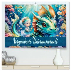 Verzauberte Unterwasserwelt (hochwertiger Premium Wandkalender 2025 DIN A2 quer), Kunstdruck in Hochglanz