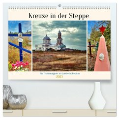 Kreuze in der Steppe - Ein Erinnerungsort im Lande der Kosaken (hochwertiger Premium Wandkalender 2025 DIN A2 quer), Kunstdruck in Hochglanz