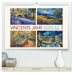 Vincents Jahr (hochwertiger Premium Wandkalender 2025 DIN A2 quer), Kunstdruck in Hochglanz