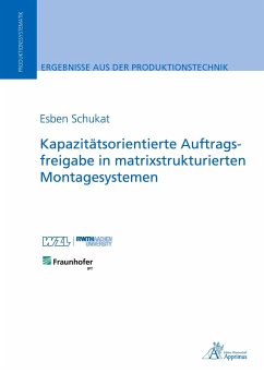 Kapazitätsorientierte Auftragsfreigabe in matrixstrukturierten Montagesystemen - Schukat, Esben