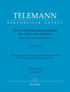 Die wunderbare Beständigkeit der Liebe oder Orpheus TVWV 21:18 - Telemann, Georg Philipp