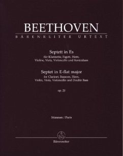 Septett für Klarinette, Fagott, Horn, Violine, Viola, Violoncello und Kontrabass in Es op. 20 - Beethoven, Ludwig van