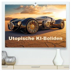 Utopische KI-Boliden (hochwertiger Premium Wandkalender 2025 DIN A2 quer), Kunstdruck in Hochglanz - Calvendo;Brunner-Klaus, Liselotte