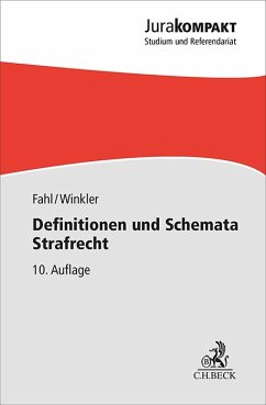 Definitionen und Schemata Strafrecht - Fahl, Christian;Winkler, Klaus