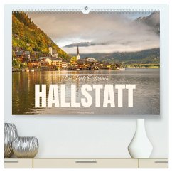 Hallstatt - Die Perle Österreichs (hochwertiger Premium Wandkalender 2025 DIN A2 quer), Kunstdruck in Hochglanz
