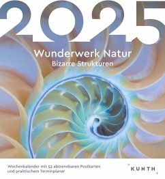 Wunderwerk Natur - Bizarre Strukturen - KUNTH Postkartenkalender 2025