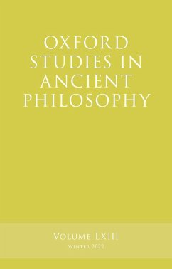 Cover Oxford Studies in Ancient Philosophy, Volume 63