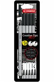 Multi-Liner-Set - STABILO Creative Tips - ARTY - 5er Pack - schwarz Multi-Liner-Set - STABILO Creative Tips - ARTY - 5er Pack - schwarz