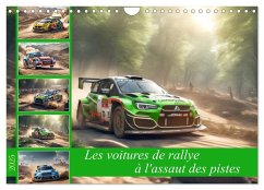 Les voitures de rallye à l'assaut des pistes (Calendrier mural 2025 DIN A4 vertical), CALVENDO calendrier mensuel