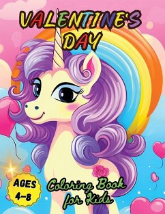 Valentine's Day Coloring Book for Kids Ages 4-8 - Tobba