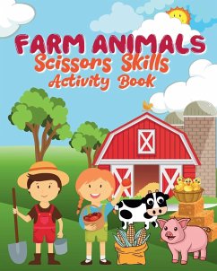 Cover Farms Animals Scissors Skills Activity Book