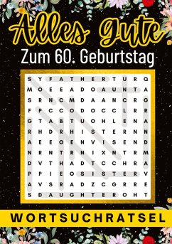 Cover Alles Gute zum 60. Geburtstag - Wortsuchrätsel   60 geburtstagsgeschenk mann frau   60 geschenke für männer, frauen, freundin, freund