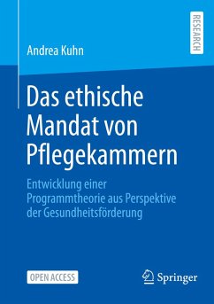 Cover Das ethische Mandat von Pflegekammern