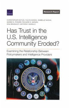 Has Trust in the U.S. Intelligence Community Eroded? - Dictus, Christopher; Shokh, Yuliya; Nazha, Isabelle; Posard, Marek N; Girven, Richard S; Beaghley, Sina; Vassalo, Anthony