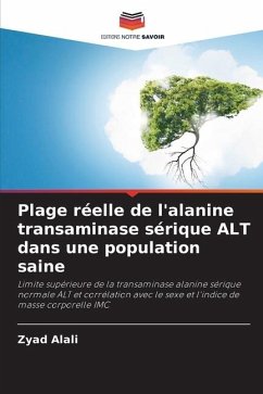 Plage réelle de l'alanine transaminase sérique ALT dans une population saine - Alali, Zyad