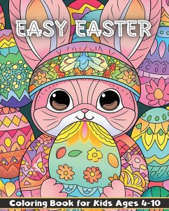 Easter Coloring Book For Kids Ages 4-10   Large, Easy and Fun - Perfect Gift or Basket Stuffer - Barua, Tuhin