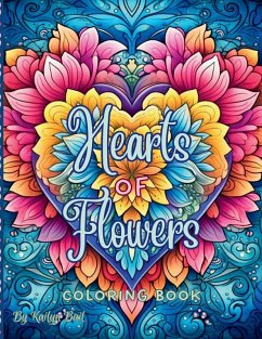 Cover Hearts of Flowers Coloring Book