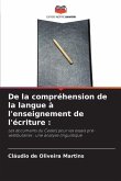 De la compréhension de la langue à l'enseignement de l'écriture :