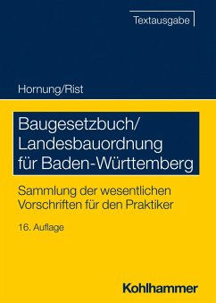 Baugesetzbuch/Landesbauordnung für Baden-Württemberg (eBook, PDF) - Hornung, Volker; Rist, Martin
