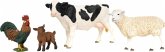 Schleich 42729 - Farm World, Bauernhof Starter Set, 4-teilig (Kuh/Schaf/Hahn/Zicklein)