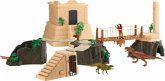 Schleich 42656 - Dinosaurs, Dino Tempel-Eroberung, Mega-Spielset, 169 Teile