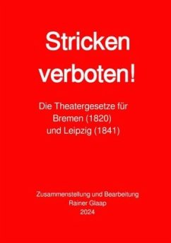 Stricken verboten! - Glaap, Rainer