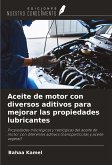 Aceite de motor con diversos aditivos para mejorar las propiedades lubricantes Aceite de motor con diversos aditivos para mejorar las propiedades lubricantes