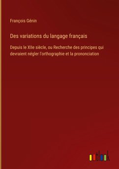 Des variations du langage français